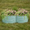 Sunnydaze Galvanized Steel 4-Leaf Clover-Shaped Raised Garden Bed - 2 of 4