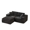 108'' Chenille Cloud Modular Sectional Sofas with High-Density Sponge Seat and Freely Combinable Design - 3 of 4