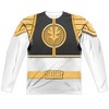 Men's Power Rangers White Ranger(Front Back Print) Long Sleeve Costume T-Shirt - 2 of 4