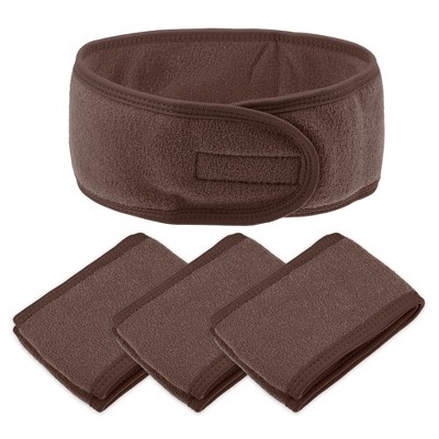 Conair Ruched Reversible Spa Headband 2-in-1 With Hook And Loop