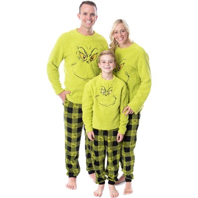 Family matching 2024 grinch pajamas