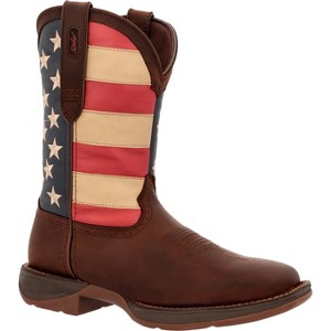 Durango Men's Patriotic Pull on Brown Western Boot, DB5554, Brown - 1 of 4