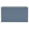 vidaXL Gray Galvanized Steel Wall-Mounted Garden Shed - Spacious and Durable Outdoor Storage for Garden Tools and Equipment - 4 of 4