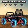 Remote-Control 24V Kids’ Off-Road UTV, 2-Seater Electric Ride-On Car w/Suspension, LED Lights, Outdoor Toy for Ages 3–8 - 3 of 4