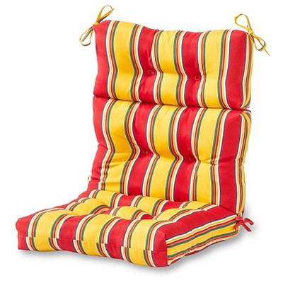 Carnival Stripe Outdoor High Back Chair Cushion - Kensington Garden
