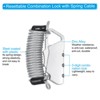 Unique Bargains Locker Travel Luggage Helmet Anti-Theft Digit Resettable Combination Locks with Spring Cables - 4 of 4