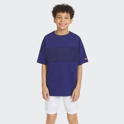 Champion Boys' Oversized Mesh Panel T-Shirt - Dark Blue L — фото 2