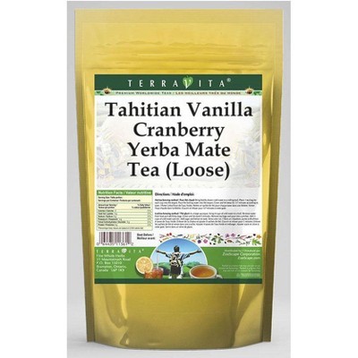 TerraVita Tahitian Vanilla Cranberry Yerba Mate Tea (Loose) (8 oz, ZIN: 561525, 3-Pack)