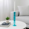 Glass Taper Candle Holder - Elegant Glass Candlestick - Decorative Home & Office Accent - Stylish Modern Design for Living Room & Bedroom - 3 of 4