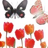 Slickblue Tulip & Butterfly Wall Decals – Easy-to-Apply Vinyl Stickers for Living Room, Bedroom, and Office Spaces - 3 of 3