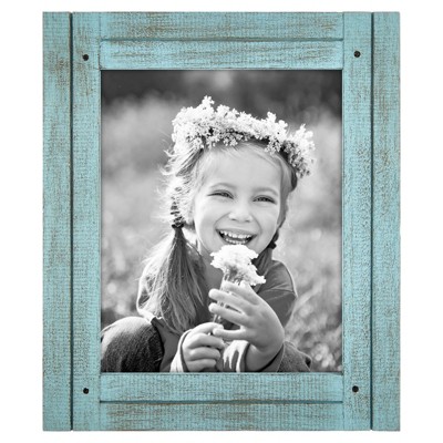 Americanflat Rustic Picture Frame with polished glass - Displays Textured Wood and Polished Glass for Wall and Tabletop