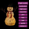 vidaXL Snowman Figure White Fabric 35.4 in Decorative Inlays - 4 of 4