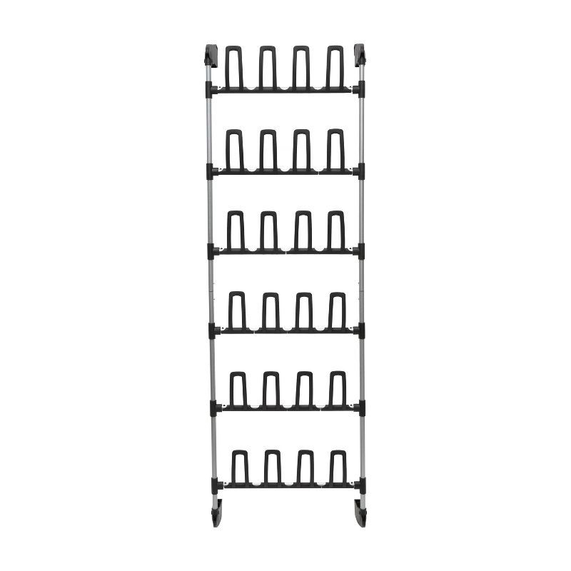 Organize It All Overdoor 12 Pair Shoe Rack Basic Collection, 6 of 10