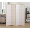 Roundhill Furniture 4 Panel Oriental Shoji Screen / Room Divider, Natural - 2 of 4