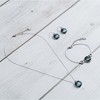 Pavilion Gift Company - Bermuda Blue Cosmic - Rhodium Austrian Element Necklace - Necklaces - 3 of 4