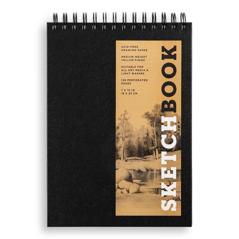 Sketchbook (Basic Medium Spiral FlipTop Landscape Black) - (Union Square & Co. Sketchbooks) by  Union Square & Co (Hardcover), 4 of 5