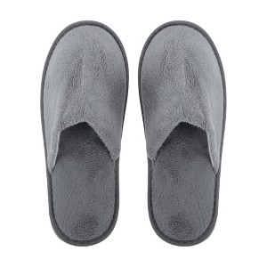Unique Bargains Coral Fleece Disposable Slippers 1 Pair - 1 of 4