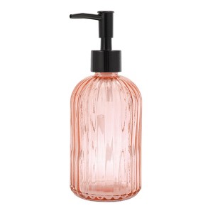 Unique Bargains Convenient Vertical Stripes Soap Dispenser 13.53oz 1 Pc - 1 of 4