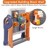 Nasitip Foldable Kids Easel with Building Block Table, Magnetic Whiteboard & Dry Erase Board, with Chair, 66 Blocks & Storage - 4 of 4