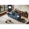 GustoWave 84'' Upholstered 2 Seater Couch with Solid Wood Legs, Deep Seat, Modern Teddy Velvet Streamlined Sofa for Living Room - 2 of 4