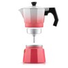 JoyJolt Italian Moka Pot 6 Cup Stovetop Espresso Maker Aluminum Coffee Percolator Coffee Pot - Pink - 4 of 4