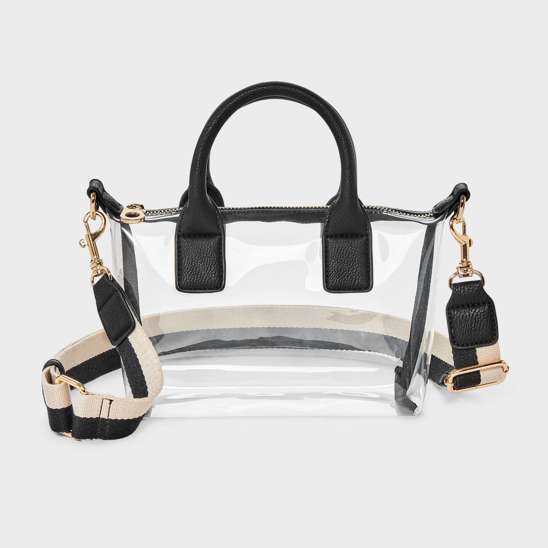 Foundational Mini Tote Handbag - Universal Thread™ Black/Clear