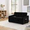 Racxily 3-in-1 Convertible Sofa Bed with TypeC and USB Charging, Pull-Out Sleeper Sofas, Futon Couch Beds with Copper nail - 2 of 4