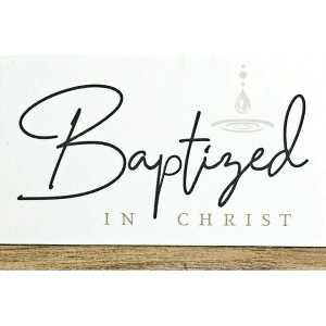 Dicksons Itty Bitty Baptized Drops of Water Decorative Customizable White 7 x 2 Paper Card, Pack of 24 - 1 of 1