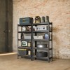 5-Tier Storage Shelves, Set of 2 Garage Storage, Adjustable Shelving Units,11.8 x 29.5 x 59.1 Inches, 386 lb Per Shelf, Shed, Warehouse, Basement - 4 of 4