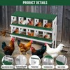 Nesting Boxes for Chickens, Metal Roll Out Laying Nest Box with Perch, Secure Lid Wall Mount or Free Standing - 4 of 4