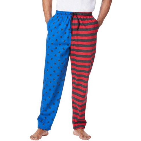 Kingsize Men's Big & Tall Lightweight Cotton Jersey Pajama Pants - Tall -  6xl, American Flag Blue : Target