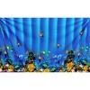 LA LEELA Men's Summer Surfing Cover Up Swimwear Beach Wrap Pareo Hawaiian Sarong One Size Aquarium Fish - 4 of 4