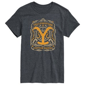 Men's - Yellowstone - Yellowstone Flourish Design Short Sleeve Graphic T-Shirt - 1 of 4