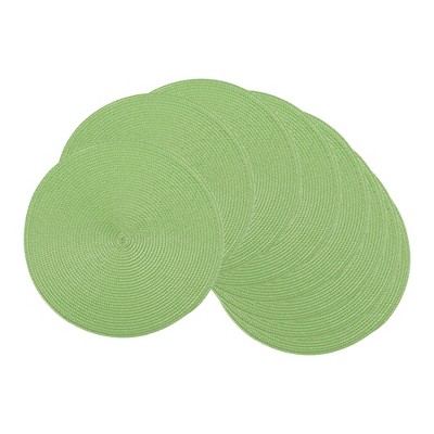 REGALWOVEN Rattan Wrinkle-resistant Durable Thick Placemat 6 Pcs