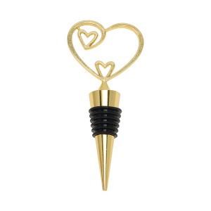 Unique Bargains Heart Stopper Aluminum Alloy TPE Black Gold Tone 4.37"x1.89"x0.79" 1 Pc - 1 of 3
