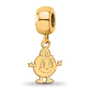 Black Bow Jewelry 14k Yellow Gold Plated Sterling Silver Syracuse Oranges NCAA Bead Charm - 1 of 4