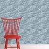 NuWallpaper Saybrook Peel and Stick Wallpaper: Removable Vinyl, Modern Wave Pattern, Self-Adhesive, Blue, 30.75 Sq Ft Coverage - 2 of 4