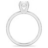 Pompeii3 2 1/4CT Oval Moissanite & Lab Created Diamond Engagement Ring White or Yellow Gold - 3 of 4