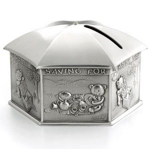 Royal Selangor Hand Finished Teddy Bear's Picnic Collection Pewter Rainy Day Coin Box Gift - 1 of 4