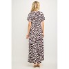 WEST K Women's Georgia Faux-Wrap Maxi Dress with High-Low Hem and Tie Waist - 3 of 4