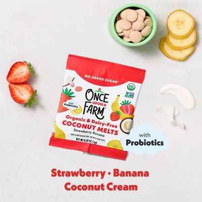 Once Upon a Farm Baby Snack - Strawberry Banana Single Serve - 0.25oz