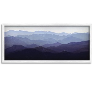 Stupell Industries Panoramic Mountains Layered Peaks Framed Giclee Art - 1 of 4