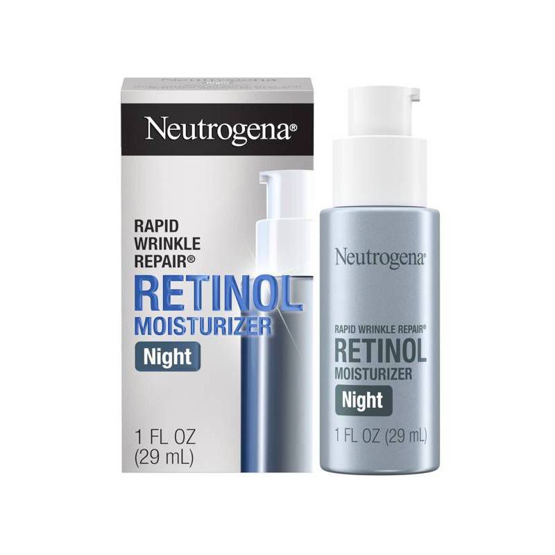Neutrogena Rapid Wrinkle Repair Retinol Night Face Moisturizer with Hyaluronic Acid - 1 fl oz, 4 of 14