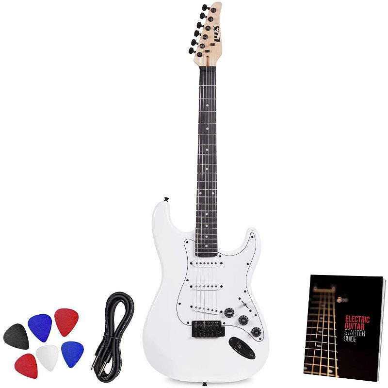 LyxPro 39" Stratocaster Solid Body Beginner Electric Guitar, 1 of 6