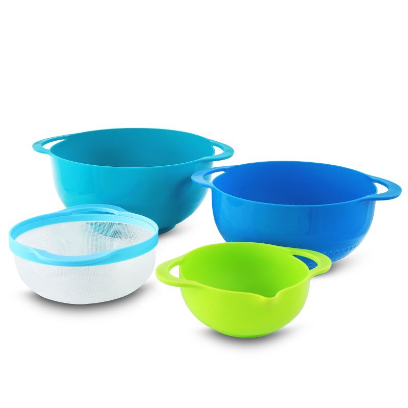 MegaChef Multipurpose Stackable Mixing Bowl and Measuring Cup Set, 5 of 7