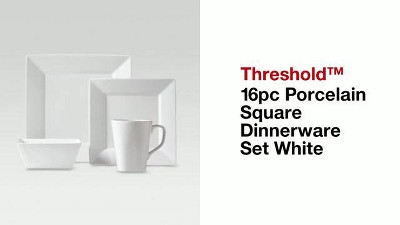 Glass 18pc Dinnerware Set White - Threshold™