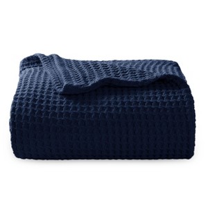 Waffle Weave 100% Cotton Solid Blanket For All Season, Breathable and Soft, Waffle Weave Blanket for Summer Spring, Bed Blanket, Best Gift - 1 of 4