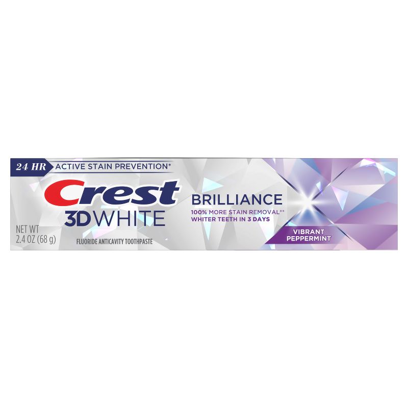 Crest 3D White Brilliance Vibrant Toothpaste - Peppermint - 2.4oz, 3 of 12
