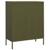 vidaXL Storage Cabinet Olive Green Steel 31.5 x 13.8 x 40.0 in - Olive Green - 4 of 4