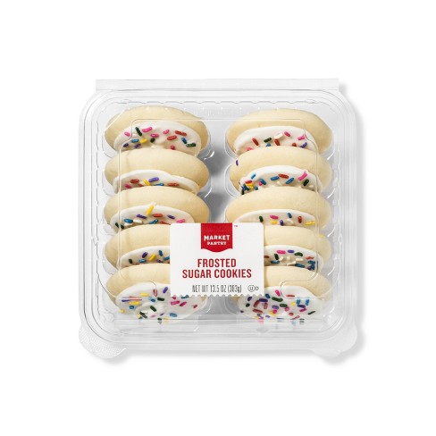 White Frosted Sugar Cookies - 10ct - Market Pantry™ : Target